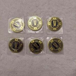 Lot of 6 Gold Tone NBA 2023 In-Season Tournament Coin